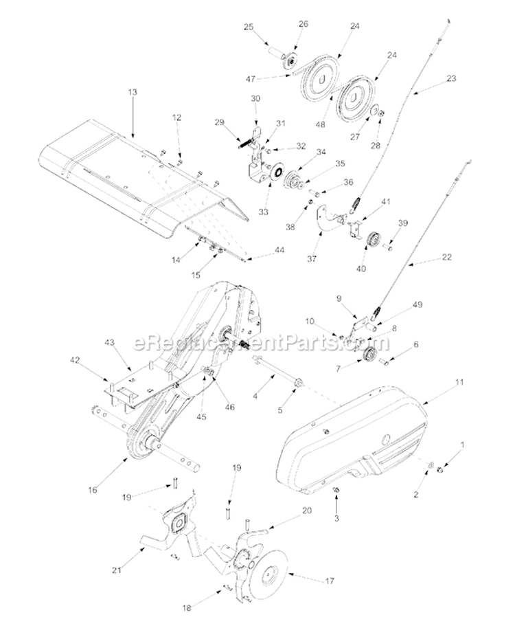 Page A Diagram and Parts List for 21A-392B401 2002 Yard Man Tiller